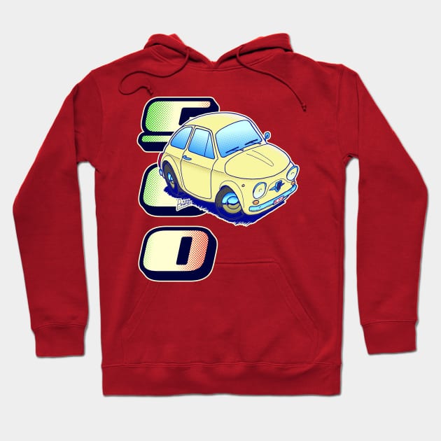 Classic Fiat Cinquencento Hoodie by Andres7B9